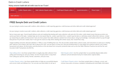 Desktop Screenshot of debt-n-credit-letters.com